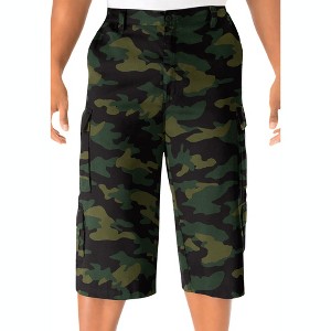 KingSize Men's Big & Tall 17" Side Elastic Cargo Shorts - 1 of 4