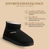 Bebe Women’s Boots - Cozy Women's Shoes, Microsuede Ankle Boots with Faux Fur Lining, Rhinestone Logo - 4 of 4