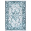 Fulvari Area Rug Vintage Rug Washable Indoor Medallion Rugs Low Pile Distressed Floor Carpet Retro Accent Rug for Living Room - 4 of 4