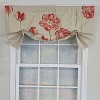 RLF Home 100% Cotton La Tulipe Butterfly With Poly/Cotton Ivory lining Rod Pocket Valance 50" x 16" Linen - 2 of 4