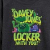 Women's Spongebob Squarepants Spongebob: The Search For Squarepants To Davey Jones Locker Lightweight French Terry Wide Neck Long Sleeve Graphic Shirt - 2 of 4