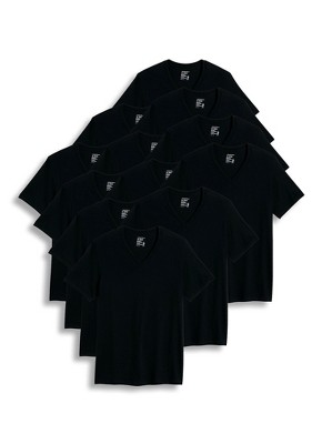 Jockey Men's Classic V-neck T-shirt - 12 Pack M Black : Target