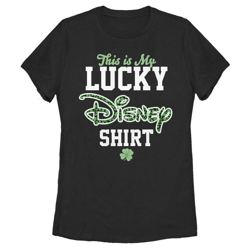 Women's Disney St. Patrick's Day This is my Lucky Disney Shirt T-Shirt, 1 of 5