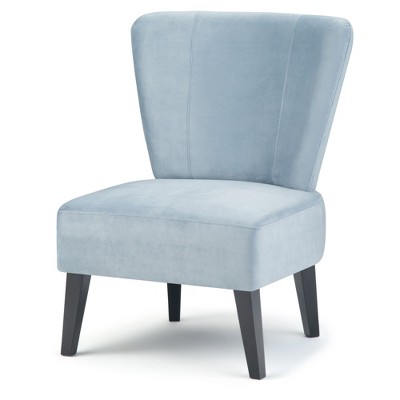 blue velvet chair target
