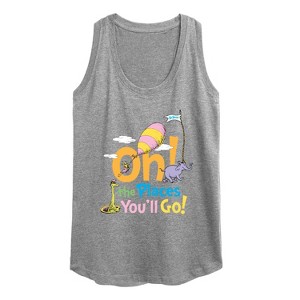 Women's - Dr. Seuss - Oh! The Places You'll Go Graphic Racerback Tank - 1 of 4