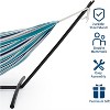 Nasitip Double Hammock with Steel Stand & Carry Bag,2-Person Hammock Bed,Brazilian-Style,450lb Capacity - 3 of 4