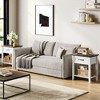Modern End Table with Drawer Industrial Style 2-Tier Nightstand Side Table with Storage Shelf for Living Room Bedroom Office Dorm - 2 of 4