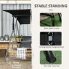 CAVINAS 3-Seat Porch Swing with Stand,Patio Swing Chair with Adjustable Tilt Canopy,Outdoor Swing for Patio Backyard Porch Garden - 4 of 4