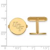 Black Bow Jewelry 14k Yellow Gold Plated Sterling Silver Central Florida Knights NCAA Cuff Links - 2 of 3