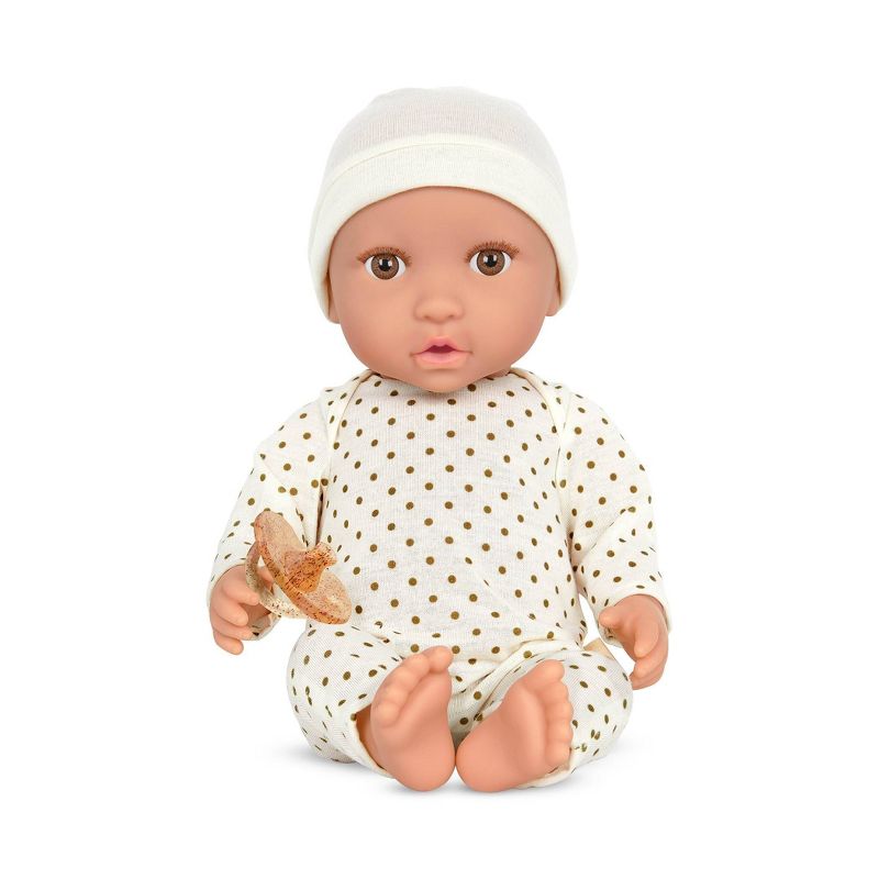 LullaBaby Doll With Polka Dot Ivory Pajama And Pacifier, 1 of 8