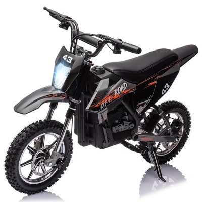 36V Electric Dirt Bike for Kids, Ride on Motorcycle 350W Brushless Motor Fast Speed 15.5MPH with LED Headlight