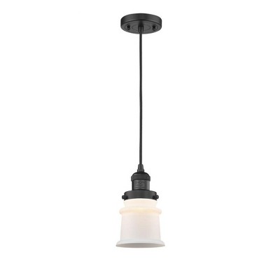 Canton - 1 Light Cord Hung Mini Pendant In Industrial Style-10 Inches Tall and 5.25 Inches Wide