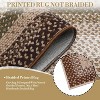 Acekool Washable Braided Print Rug, Non Slip Low Pile Stain Resistant Foldable Area Rug for Living Room Bedroom Dining - 3 of 4