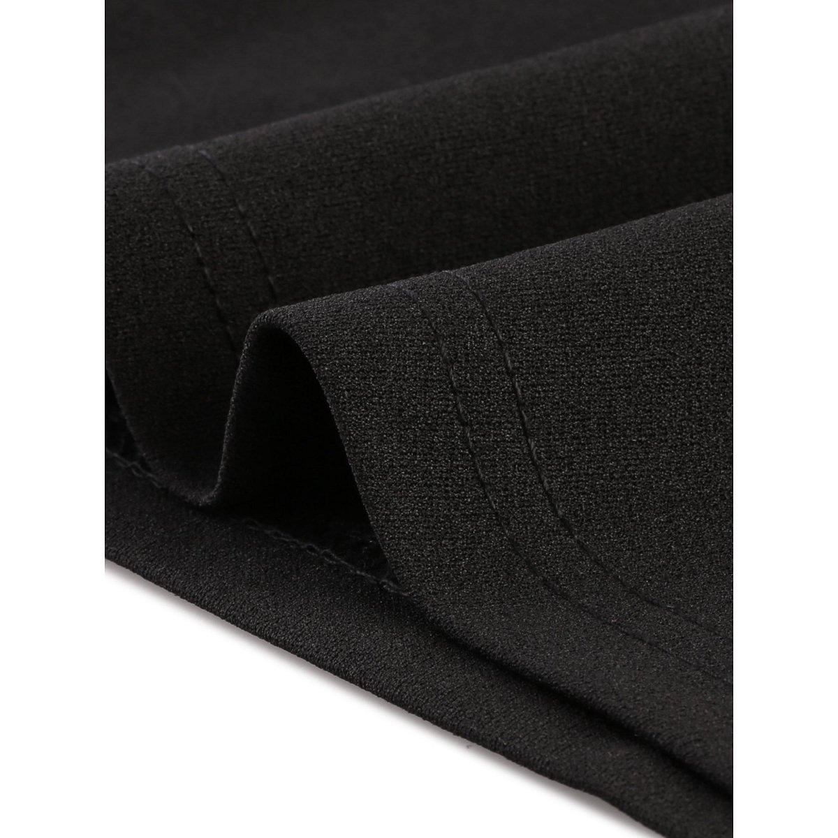 Женские платья INSPIRE CHIC Women's Elegant A-Line Long Sleeve Contrast Color Dress X-Small Black — фото 5