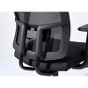 Complus Polyester Seat Pro Ergonomic High Back Office Task Mesh Chair 27"H in Black Color With Arms - 4 of 4