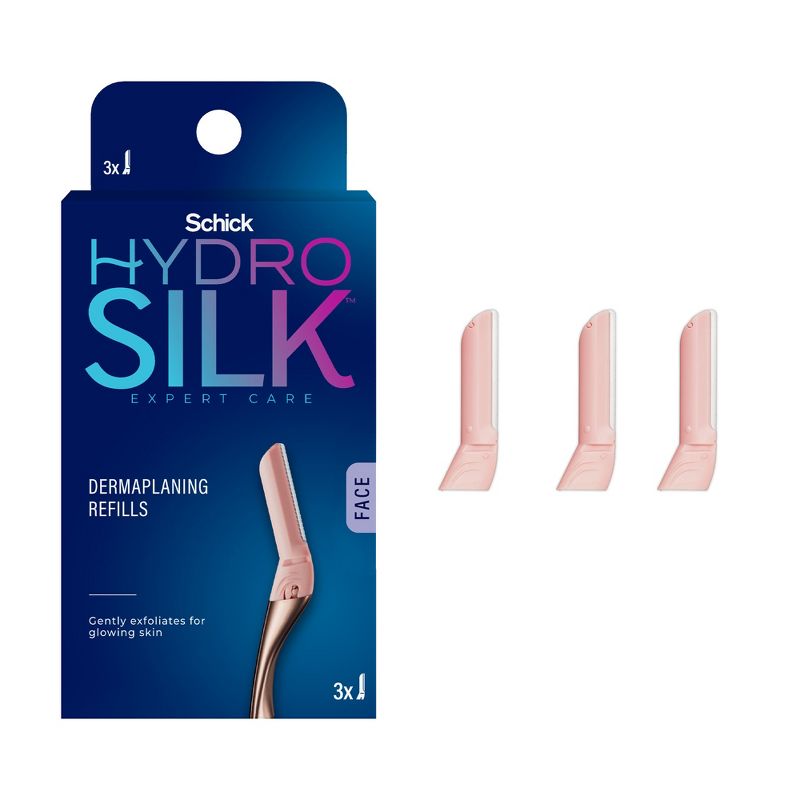 Schick Women&#39;s Hydro Silk Dermaplaning Wand Razor Blade Refills - Trial Size - 3ct, 1 of 16