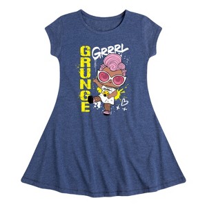Girls' - LOL Surprise! - Grunge Grrrl Fit & Flair Cap Sleeve Dress - 1 of 3