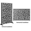 Dovelina Metal Outdoor Privacy Screen Freestanding Patio Decorative Screens - 2 of 4