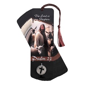 Dicksons The Lord is My Shepherd Psalm 23, Multicolor 6 x 2 Inch Paper Tassel Bookmark with Coin; Pack of 15 - 1 of 2