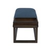 Lemire Modern Upholstered Bench with Tray: Midcentury Style, Storage, Wide Seating - Powell - 4 of 4