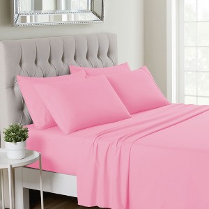 6 Piece Sheet Set, Deluxe Ultra Soft 1500 Series, Double Brushed Microfiber by Sweet Home Collection® - 1 of 4