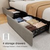 Bed Frame with 4 Storage Drawers and Headboard - 3 of 4