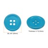 Unique Bargains Resin Craft Snap Round Flat 4-Hole Sewing Buttons 50 Pcs - 2 of 4