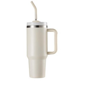 Kook Stainless Steel Tumbler, with Straw and Handle, 40 oz - 1 of 4