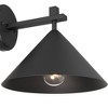 John Timberland Apex 9 3/4" High Modern Outdoor Wall Light Fixture Mount Porch House Exterior Dark Sky Weatherproof Textured Black Finish Metal - 3 of 4