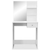 vidaXL Dressing Table Engineered Wood 29.5"x15.7"x55.5" White - 3 of 4
