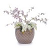 SEVOBAL Planters 3-Piece Modern Ceramic Glossy Flower Pots, Frost-Resistant with Drainage Holes for Indoor, Outdoor, Purple, 19.7"*19.7"*18.6" - 2 of 4