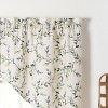 Ellis Vintage Stylish Medium Scale Printed Vine Pattern 1.5" Rod Pocket Tailored Swag 56"x36" Azure - 3 of 4