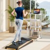 Costway Adjustable Standing Desk with Footrest Mesh Panel Lockable Wheels Sit Home Office - 4 of 4