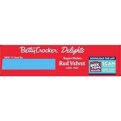 Betty Crocker Delights Red Velvet Super Moist Cake Mix - 13.25oz