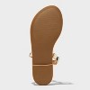 Women's Vivienne Two Band Flat Sandals - Universal Thread™ Gold/Silver - 4 of 4