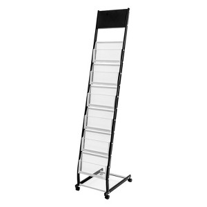 YIYIBYUS Floor standing Magazine Rack, Brochure Display Stand, Literature Rack - 1 of 4