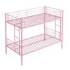 NicBex Twin Over Twin Bunk Bed,Metal Bunk Beds with Ladder,Bunk Bed Frame for Kids,Box Spring Not Required,Space-Saving and Noise-Free - 4 of 4