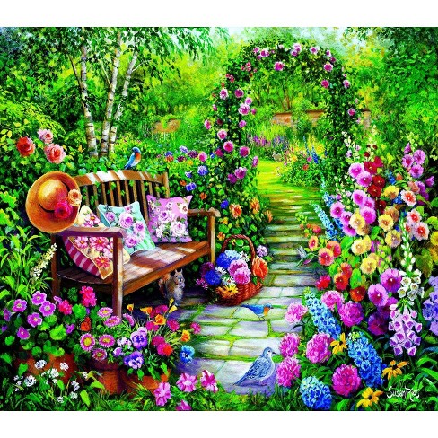 Sunsout Kim's Garden 1000 Pc Jigsaw Puzzle 45449 : Target