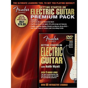 Hal Leonard Fender Presents Getting Started On Electric Guitar Premium Pack Book/CD/DVD - 1 of 1