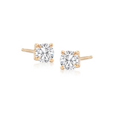 Ross-Simons 0.33 ct. t.w. Diamond Stud Earrings in 14kt Yellow Gold