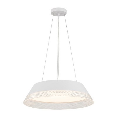 C Cattleya White Aluminum Dimmable LED Pendant Light with PVC Diffuser