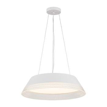 C Cattleya White Aluminum Dimmable LED Pendant Light with PVC Diffuser