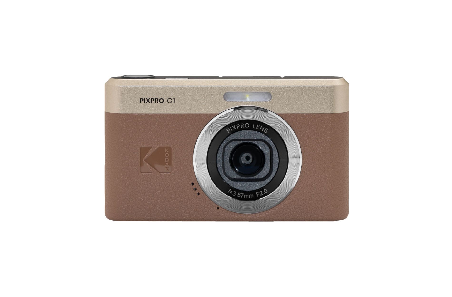 KODAK PIXPRO C1 Friendly Zoom 13MP 1080p Digital Camera - 26mm F/2.0 (Brown)