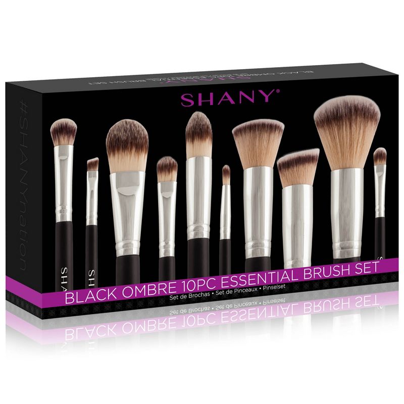 SHANY Black OMBRÉ Pro Essential Makeup Brush Set  - 10 pieces, 2 of 5