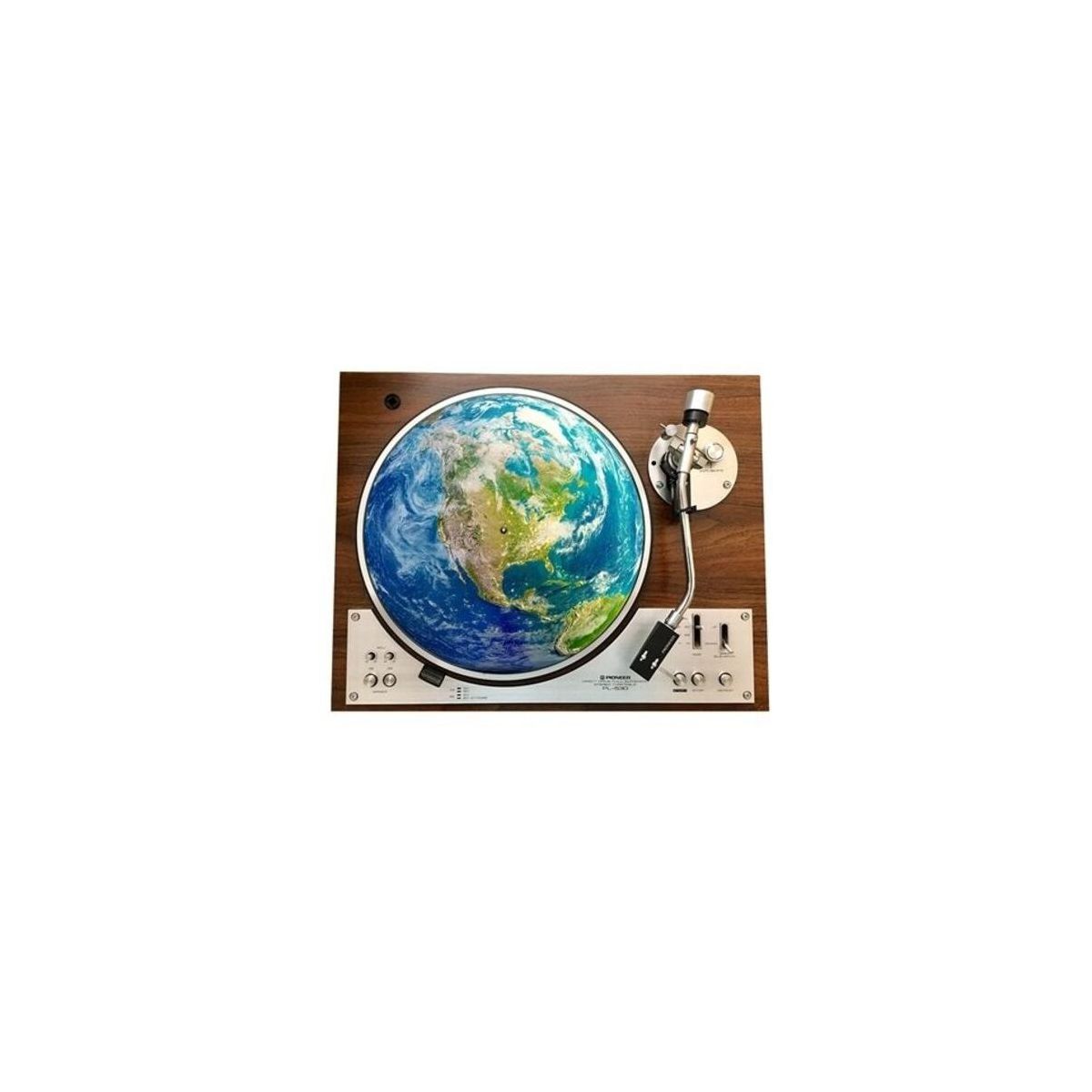 Bluescentric - Planet Earth North America - Graphic Turntable Slip Mat [VINYL ACCESSORIES]