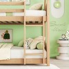 NicBex Twin Over Twin Bunk Bed with Ladder and Safety Guardrail,Twin Loft Bed with Headboards and Footboards,Rubber Wood Bunk Beds for Bedroom - 4 of 4