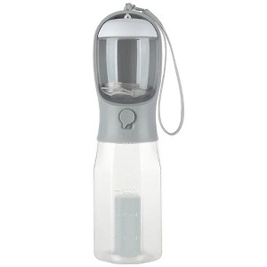 Sussexhome 3-in-1 Dog Water Bottle With Food Container & Poop Bag Holder - Leakproof Dog Water Dispenser With extra one Filter- - 1 of 4