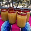 Dos Sueños Mexican Hand Blown  Drinking Glasses - Red Rim - 14oz - Set of 6 - 3 of 4