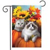 Briarwood Lane Fall Garden Flag 12x18 For Outdoor Fall Cats Floral For Fall Garden Flag Flags For Outside - 2 of 4