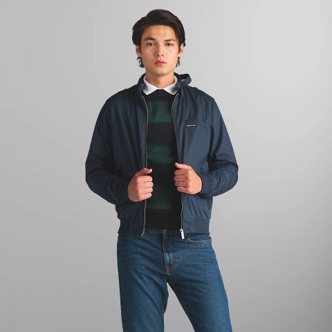 Мужская куртка Members Only Original Iconic Racer Jacket - Navy, цвет: Тёмно-синий